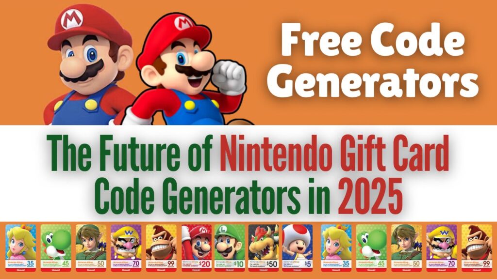 Nintendo Gift Card Code Generators